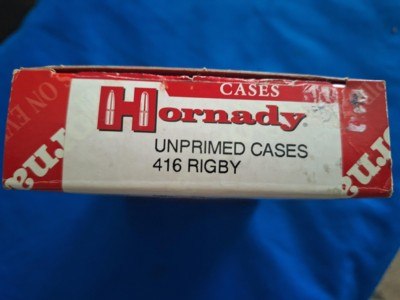 416 RIGBY ( NEW HORNADY EMPTY BRASS, BOX OF 20 FACTORY - Image 2 of 6
