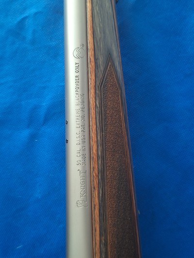 KNIGHT * D.I.S.C. EXTREME, 50 CAL. LAMINATED STOCK STAINLESS STEEL 99% LOOKS UNUSED CONDITION - Image 11 of 13