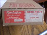 Remington 40 X B New unfired orig Box60'S MFG - 4 of 5