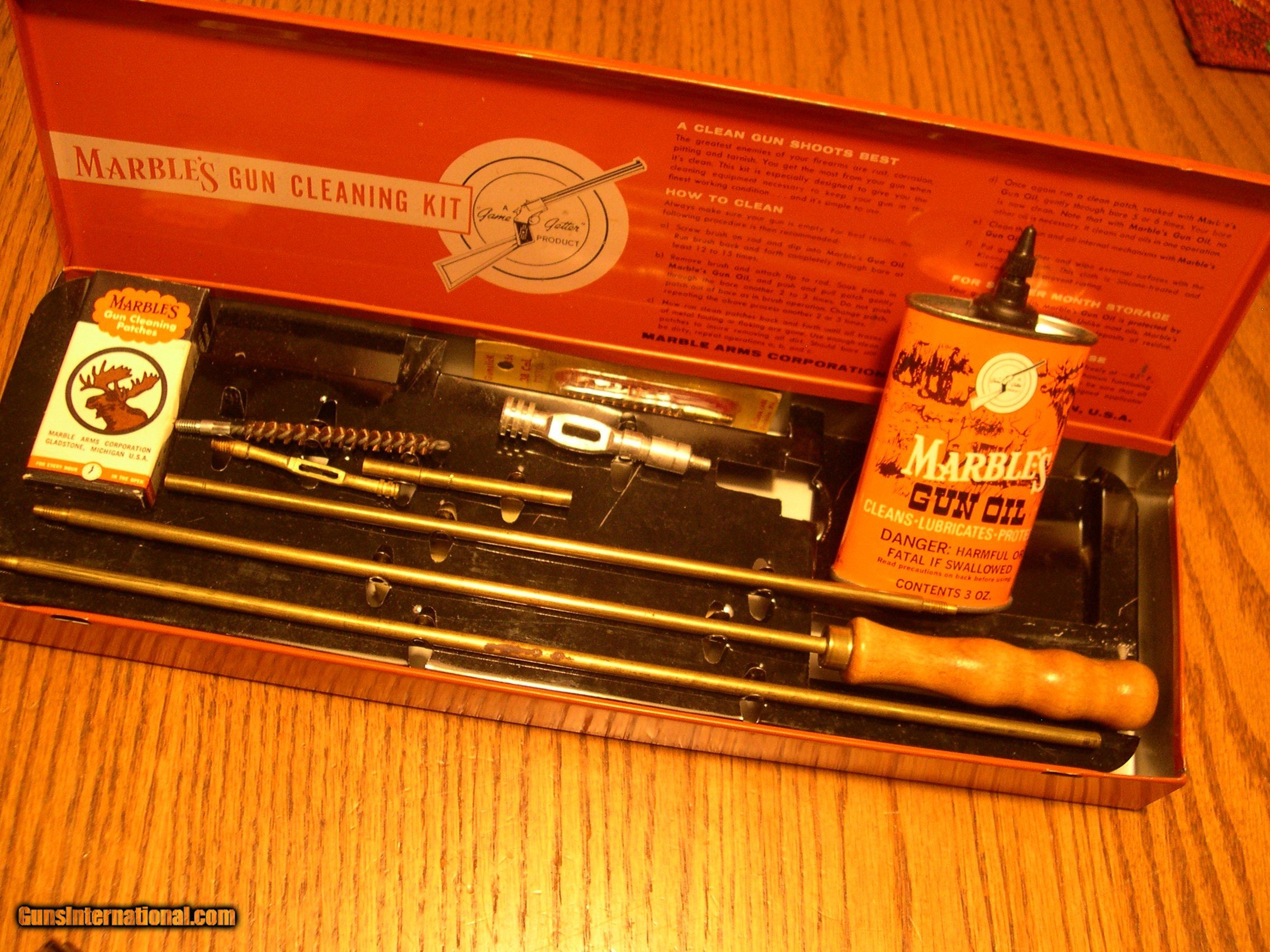 Vintage Marble's gun cleaning kit - Ruby Lane