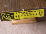 Colt Officers Model Match 22 LR
NIB - 14 of 14