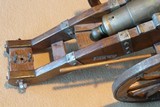 Brass signal canon with Carriage - 4 of 11