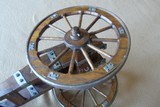 Brass signal canon with Carriage - 10 of 11