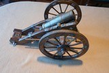 Brass signal canon with Carriage - 1 of 11