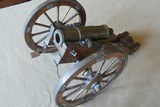 Brass signal canon with Carriage - 8 of 11