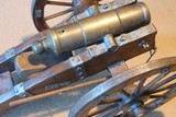Brass signal canon with Carriage - 5 of 11