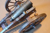 Brass signal canon with Carriage - 3 of 11