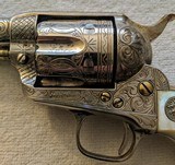 Colt SAA *RARE* Factory Engraved Silver Plated .45 Colt - 3 of 18