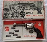 Colt SAA 2nd Gen .357 Mag, Nickel, 4 3/4", Stagecoach Box - 1 of 10