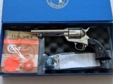 Colt 3rd Gen Custom Shop Frontier Six Shooter, Nickel plated, NIB 2010 Black Powder Frame - 4 of 9