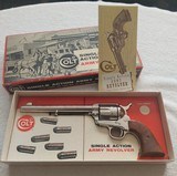 Colt SAA 7 1/2" Nickel Plated .45 LC in Stagecoach Box - 1 of 10