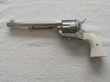 Colt SAA 3rd Gen Custom Ivory Grip 7 1/2" Nickel plated .44.40 Unfired - 1 of 9