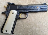 Colt MKIV Series 70 Gov. Model .45 ACP engraved by Angelo Bee - 1 of 9