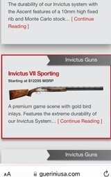 Caesar Guerini Invictus VII Sporting 32 inch barrels-High Condition - 2 of 18