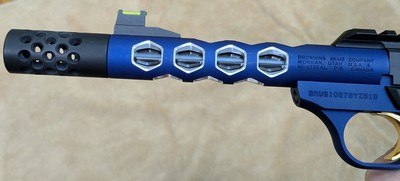 Browning Buck Mark Plus Vision UFX Blue .22 Pistol NIB - Image 7 of 14