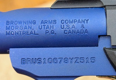 Browning Buck Mark Plus Vision UFX Blue .22 Pistol NIB - Image 5 of 14