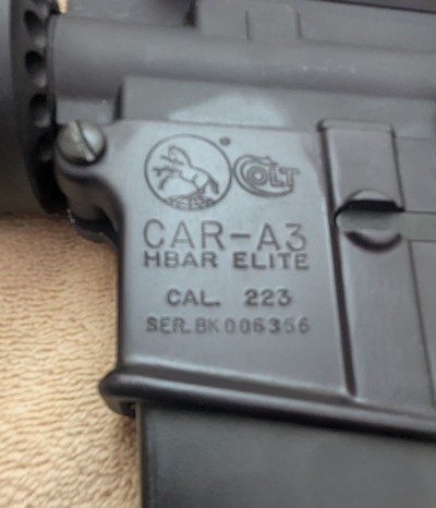 Colt CAR-A3 HBAR Elite Target w/Nikon 6.5x20 Scope - Image 1 of 12