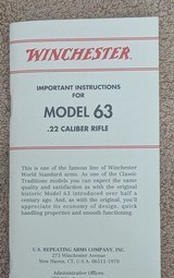 Winchester Model 63 Semi-Auto 22 LR Made in Japan NIB - Image 9 of 9