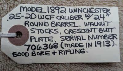 Winchester Model 1892 Rifle 25-20 WCF w/ 24 inch Round Barrel - Image 6 of 22