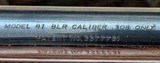 Browning BLR ‘81Short Action (Miroku) .308 Win w/Simmons 3x9 Scope - Image 18 of 21