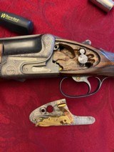 AYA Model 37 Super 12 gauge 9 pin Sidelock O/U - 3 of 11