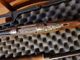 Styer Luxus 270 Heavily factory engraved. signed by engraver .cased - 6 of 8