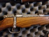 Styer Luxus 270 Heavily factory engraved. signed by engraver .cased - 4 of 8