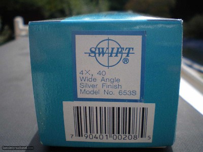 SWIFT RIFLE SCOPE 4X40MM WIDE VIEW