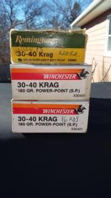 WINCHESTER AND REMINGTON 30-40 KRAG AMMO - 1 of 1