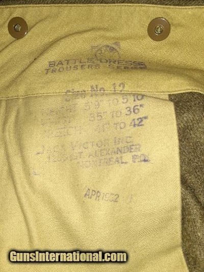 CANADIAN AND GERMAN WOOL TROUSERS