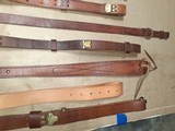 SWEDISH MAUSER ,MILITARY ,SPORTING RIFLE LEATHER SLINGS VARIOUS WIDTHS - 7 of 15