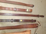 SWEDISH MAUSER ,MILITARY ,SPORTING RIFLE LEATHER SLINGS VARIOUS WIDTHS - 6 of 15