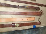 SWEDISH MAUSER ,MILITARY ,SPORTING RIFLE LEATHER SLINGS VARIOUS WIDTHS - 8 of 15