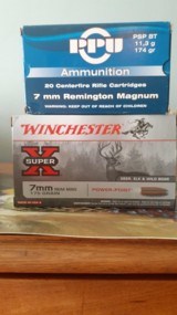 WINCHESTER FEDERAL 7MM REMINGTON MAGNUM AMMO - 1 of 1