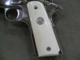 COLT GOVERNMENT CIRCA 1919 .45ACP WITH ELEPHANT IVORY GRIPS- 8 of 10