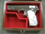 COLT MOD 1908 SPECIAL ORDERED NICKEL & PEARL .380 ACP - 1 of 12