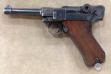 GERMAN P-08 LUGER BY MAUSER (42 CODE) DATED 1939 MATCHING W/HOLSTER -EXCELLENT- - 1 of 14