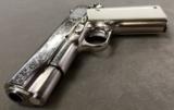 COLT SERIES 70 COMBAT COMMANDER .45ACP CUSTOM ENGRAVED GUN & GRIPS -MINT- - 5 of 9