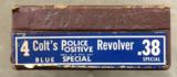 COLT POLICE POSITIVE .38 SPECIAL 4 INCH CIRCA 1948 NEW IN ORIGINAL BOX -MINT- - 10 of 14