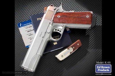 ED BROWN .45 AUTO PISTOL - NIB -