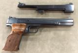 S&W Model 41 with both barrels and slides .22lr - excellent overall A Prefix Gun. - 2 of 8