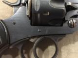 WEBLEY MK VI .455 CONVERTED TO .45acp W/HALF MOON CLIPS, NAVAL ISSUE - 95% - 5 of 15