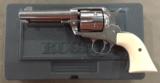 RUGER VAQUERO .357 MAG 4&5/8 INCH STAINLESS - EXCELLENT IN BOX -
- 1 of 6
