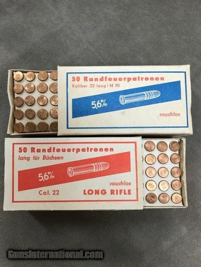 EAST GERMAN BIATHALON .22LR AMMO - RARE - 