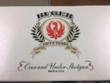 RUGER O/U 28 GA (50TH YEAR) 26 INCH -NIB- - 5 of 6