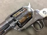 RUGER VAQUERO FACTORY ENGRAVED .357 MAG - UNFIRED - - 6 of 6
