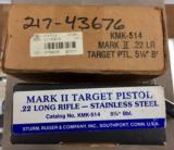 RUGER MARK II .22LR PISTOL WITH SCARCE 5.5 INCH TAPERED BARREL - MINTY - - 7 of 7