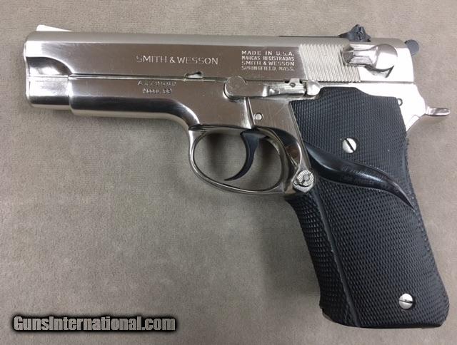 Smith & Wesson Model 59 9mm Hi Cap Pistol Factory Nickel