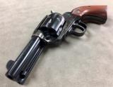 RUGER VAQUERO SHERIFF'S MODEL .45 COLT 3&3/4 INCH CASE COLOR/BLUE JUST ABOUT PERFECT IN THE ORIGINAL BOX W/LABEL
- 4 of 7