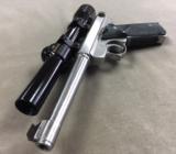 AMT Lightning .22 lr auto w/Redfield 2.5x pistol scope - all excellent condition - 3 of 4